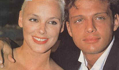 Luis Miguel e Bridgete Nielsen
